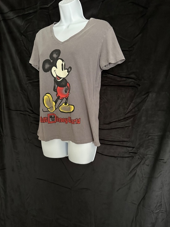 Disney, gray T-shirt with Mickey Mouse, cotton, size M - Picture 2 of 5